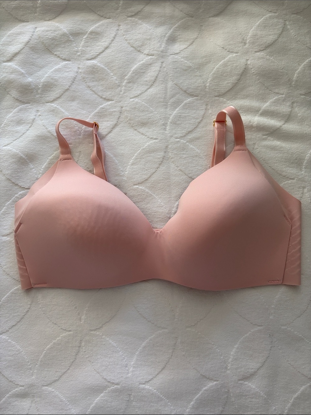 knix Wing Woman Light Pink Molded T-Shirt Bra, size 3